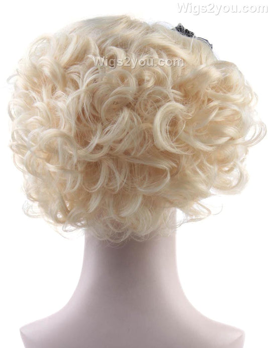 フラッパーの女の子婦人用かつら|装飾的なブロンドの性格コスプレ・ハロウィンかつら|割増空気を通すCaplessなキャップH-431