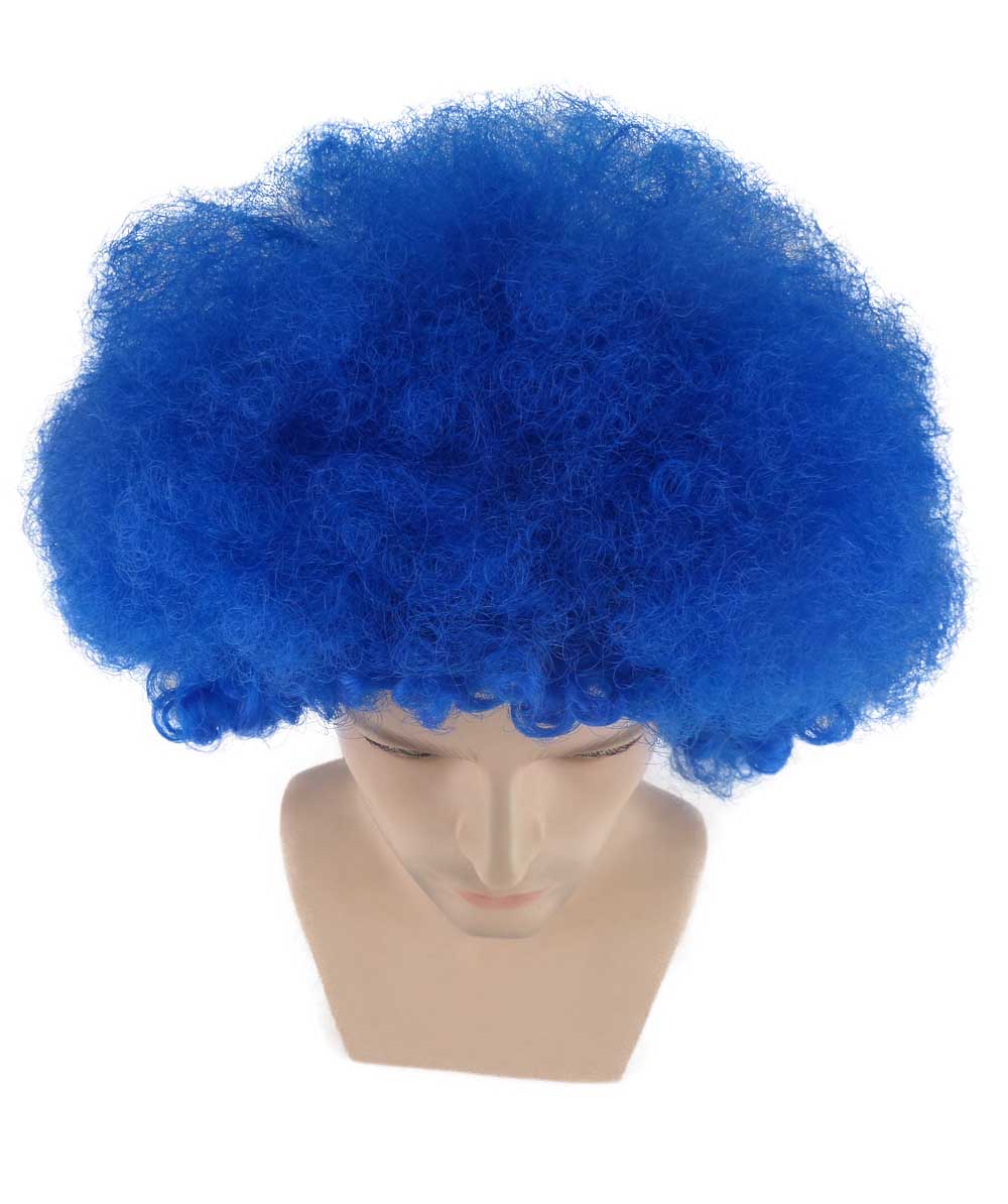 Wigs2you ハロウィンパーティープレミアム メンズ H-651 スーパーアフロウィッグ ブルー色