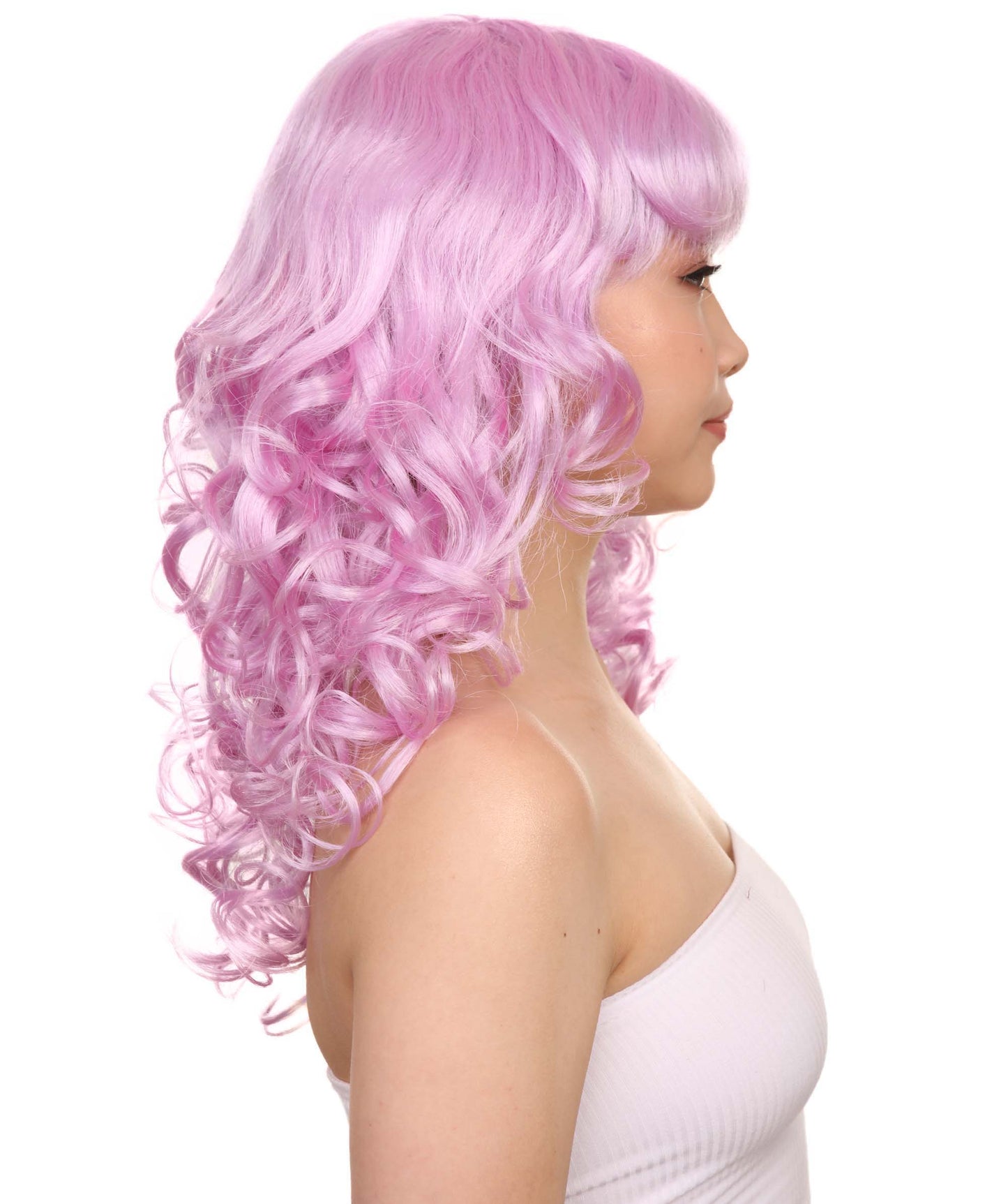 Wigs2you ハロウィンパーティー プレミアム レディース H-1008 着用しやすい ベラウィッグ パープル色