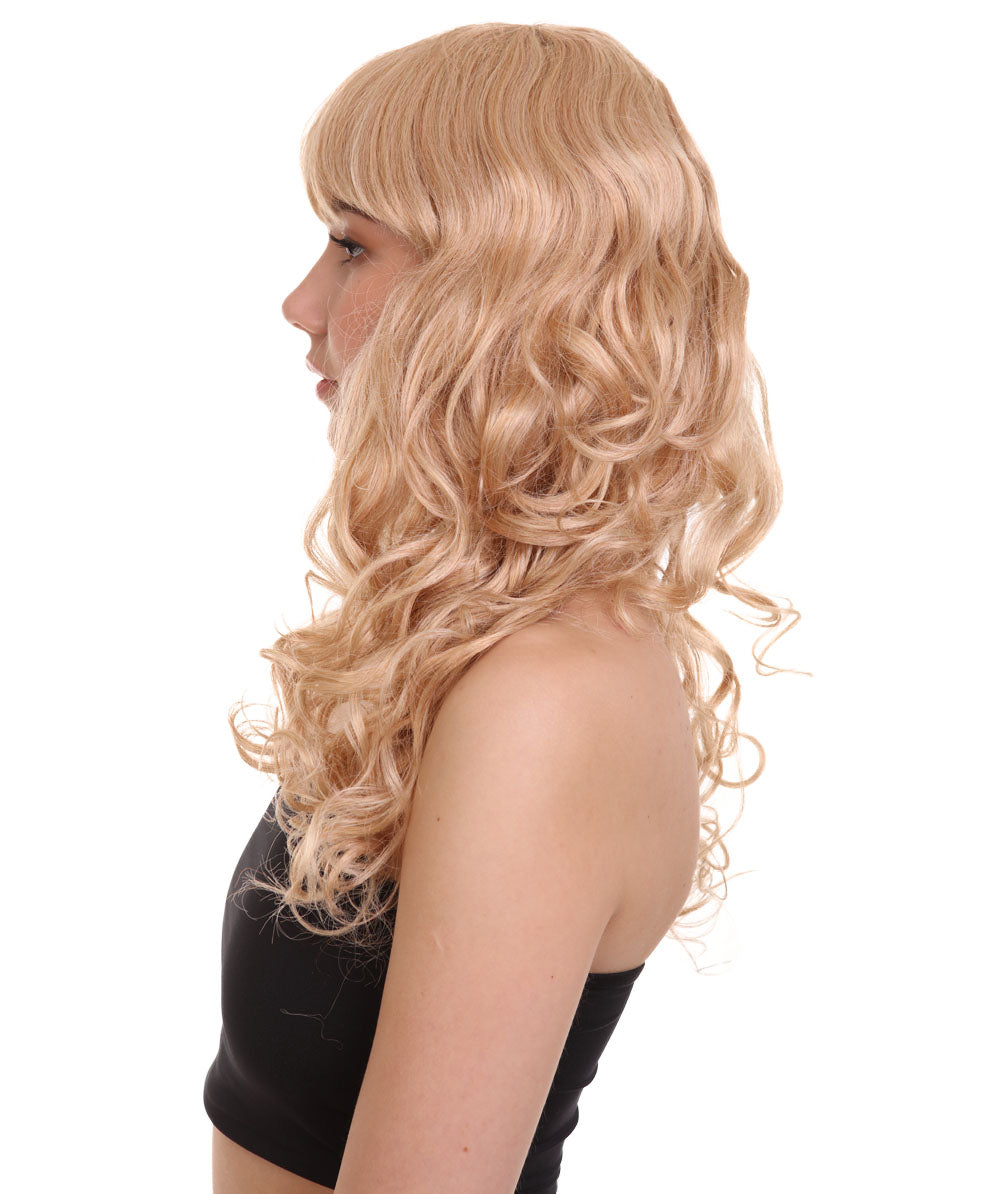Wigs2you ハロウィンパーティー プレミアム レディース H-1019 着用しやすい ベラウィッグ ゴールデンブロンドカラー