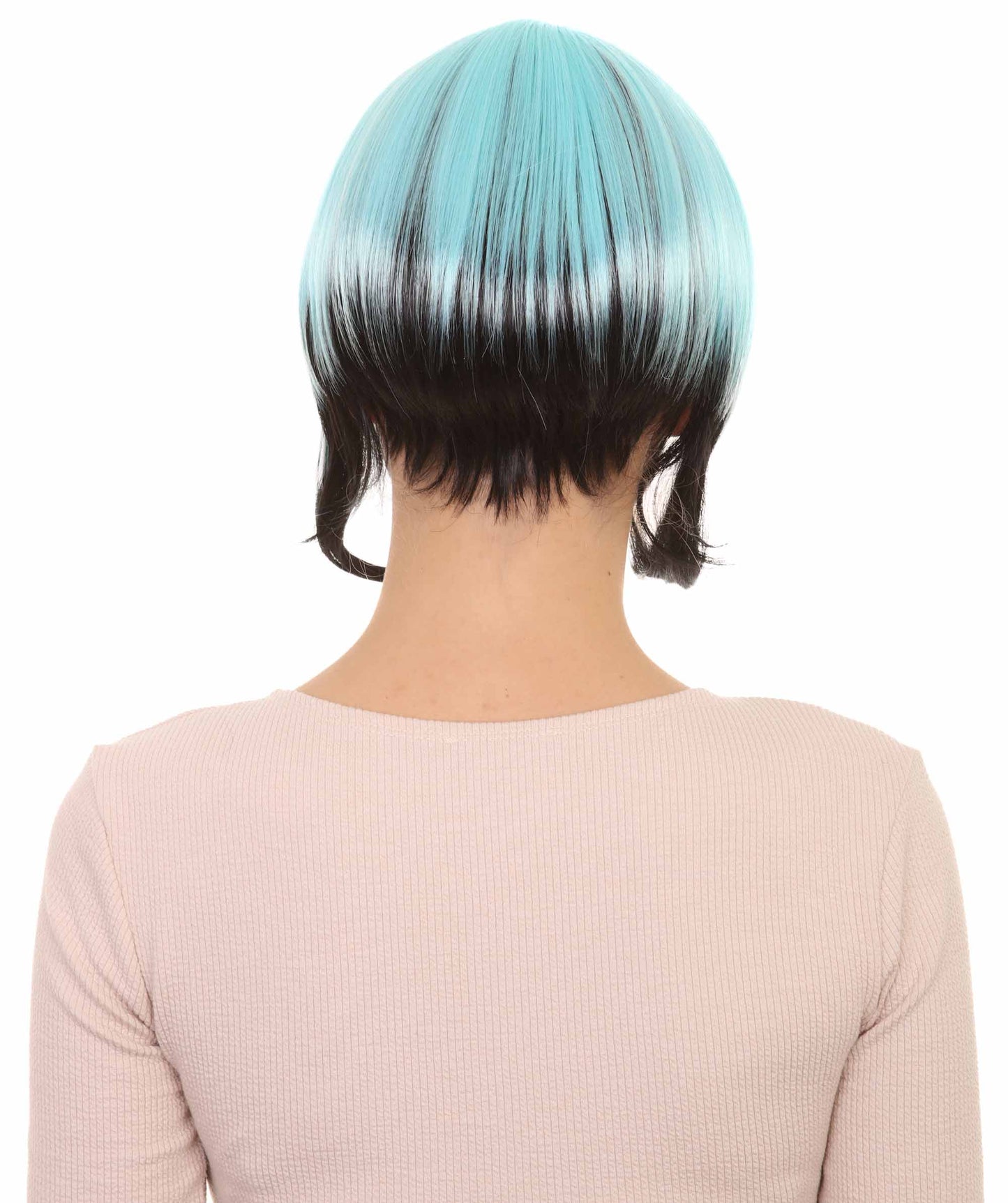 Wigs2you ハロウィンパーティ プレミアムレディース H-2032 着用しやすく とても快適 ホラーブルーブラックウィッグ