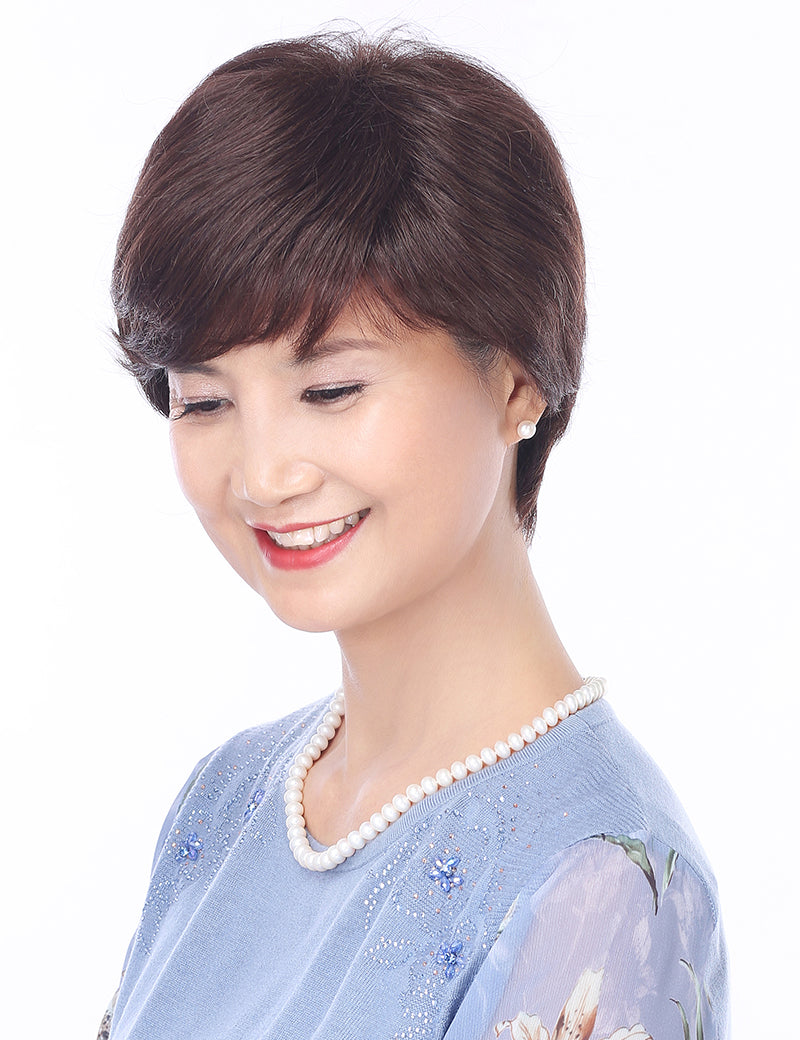 Mrs Styles 短い HHB-058 ヒューマンヘアブレンド パーフェクション ボリュームとカバレッジのため