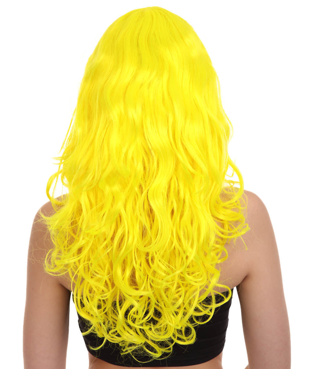 Wigs2you ハロウィンパーティープレミアムレディース H-1026 着用しやすい ベラウィッグ ネオンイエローカラー
