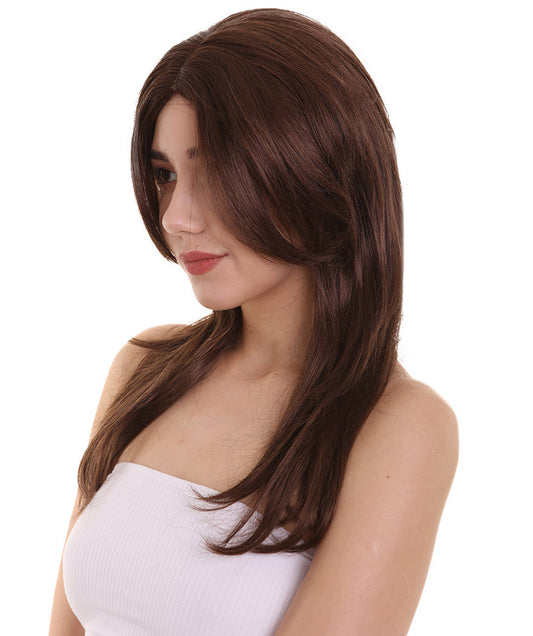 Wigs2you ハロウィンパーティープレミアム H-957 3レイヤーのパーティーガールウィッグ ブラウン色