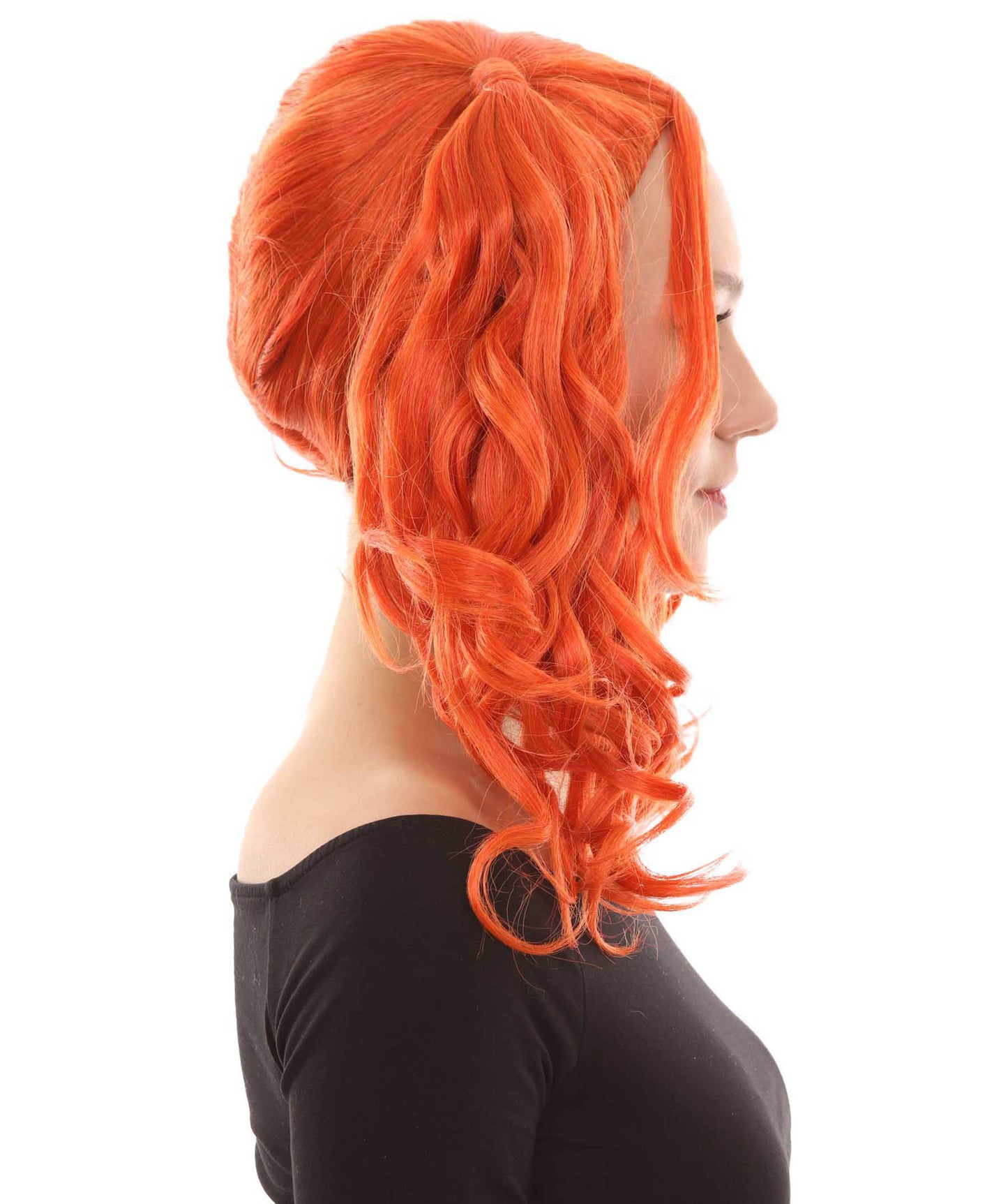 Wigs2you ハロウィンパーティー プレミアム レディース H-734 ドリー ピグテールウィッグ オレンジ色