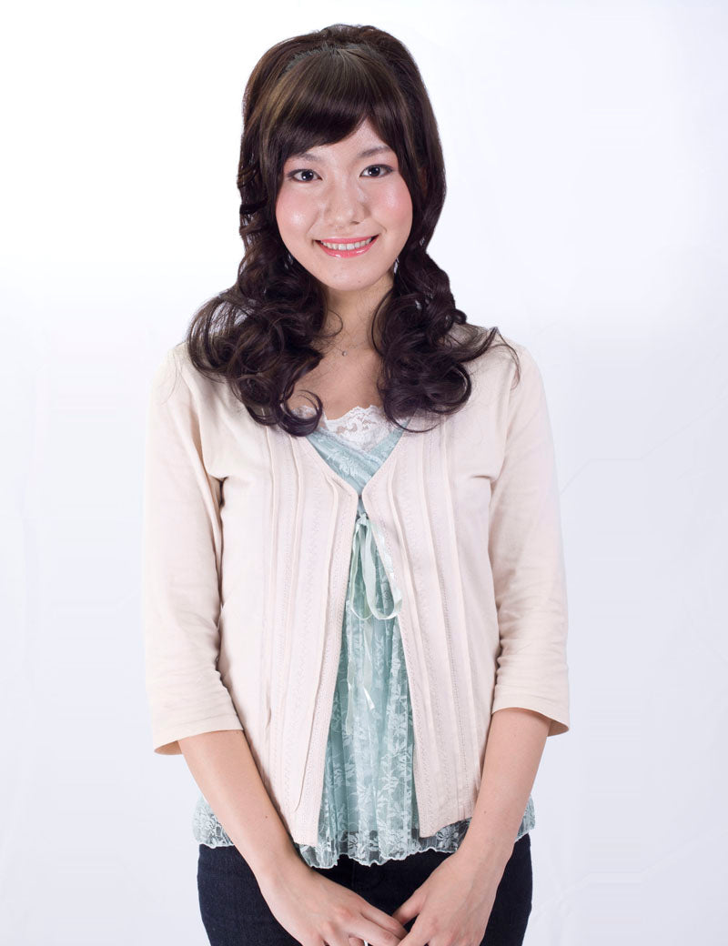 【Wigs2you】ヘアピース★ハーフウィッグ W-818