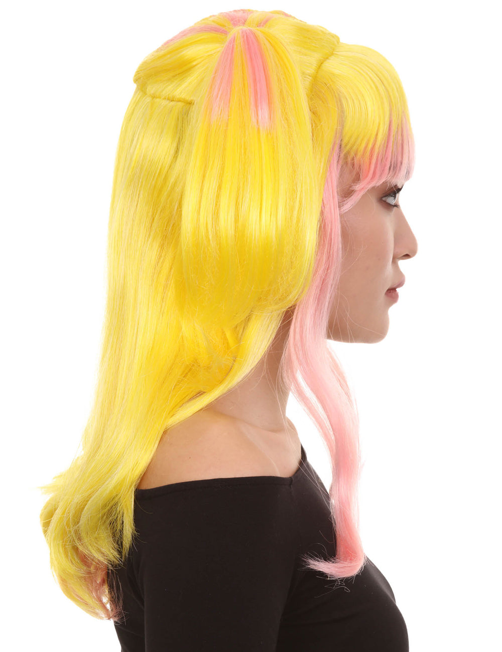 女性のバナナ エンジェル ウィッグ コレクション | コスプレハロウィンウィッグ | ウィッグ プレミアム通気性キャップレスキャップ H-288