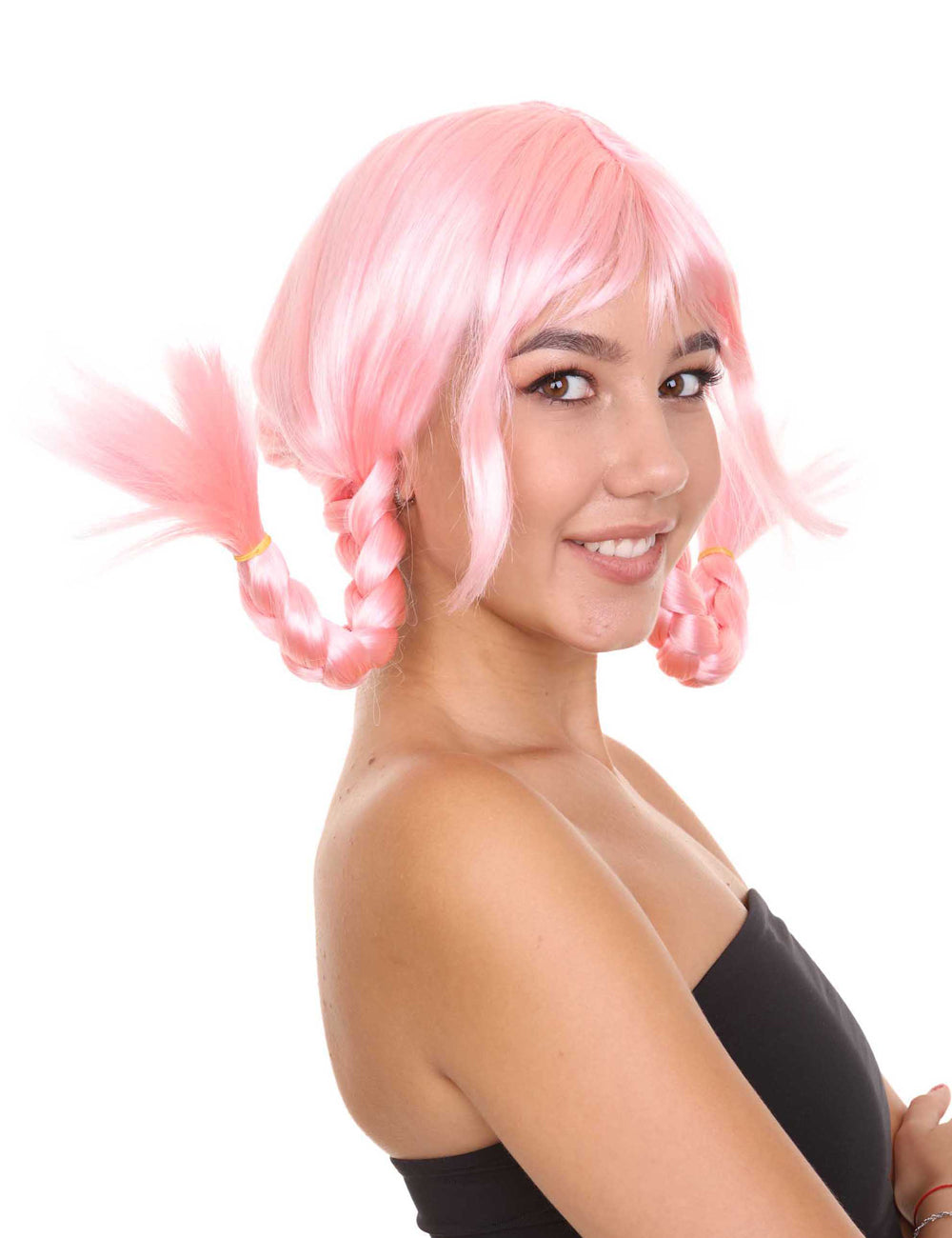Wigs2you ハロウィン パーティー プレミアム レディース H-1641 簡単装着 とても快適 ピッピ Lt パープル