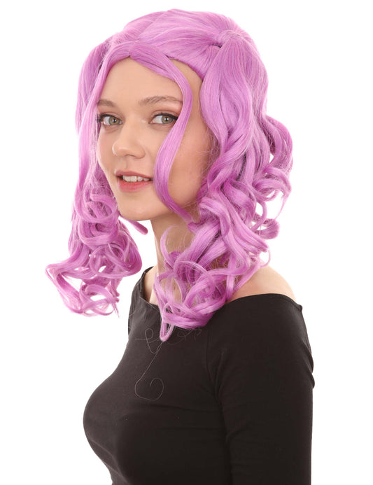 Wigs2you ハロウィン パーティー プレミアム レディース H-750 ドリー ピグテール ウィッグ Lt パープル カラー