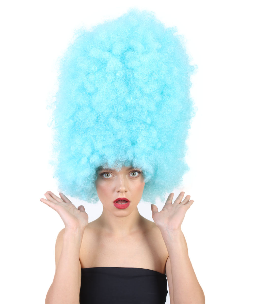 Wigs2youハロウィンパーティープレミアムレディースH-2003 着けやすい 非常に快適 スーパーサイズジャンボライトブルーアフロウィッグ