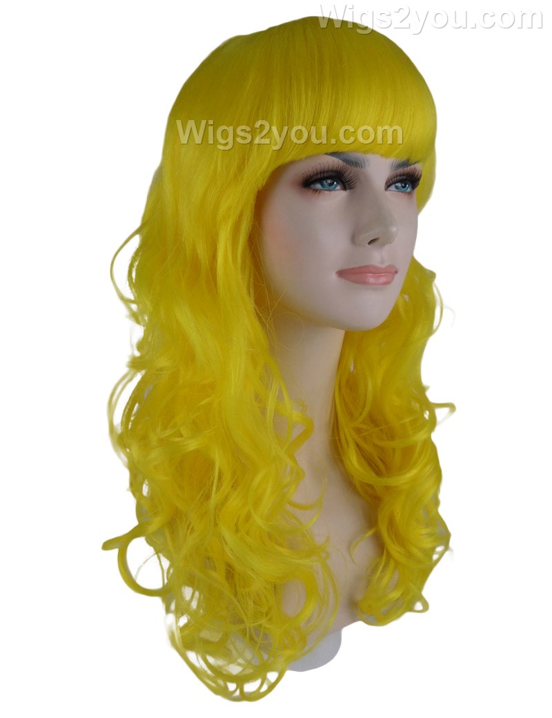 Wigs2you ハロウィン パーティー プレミアム H-815 バットマン 女性ジョーカー ウィッグ イエロー色