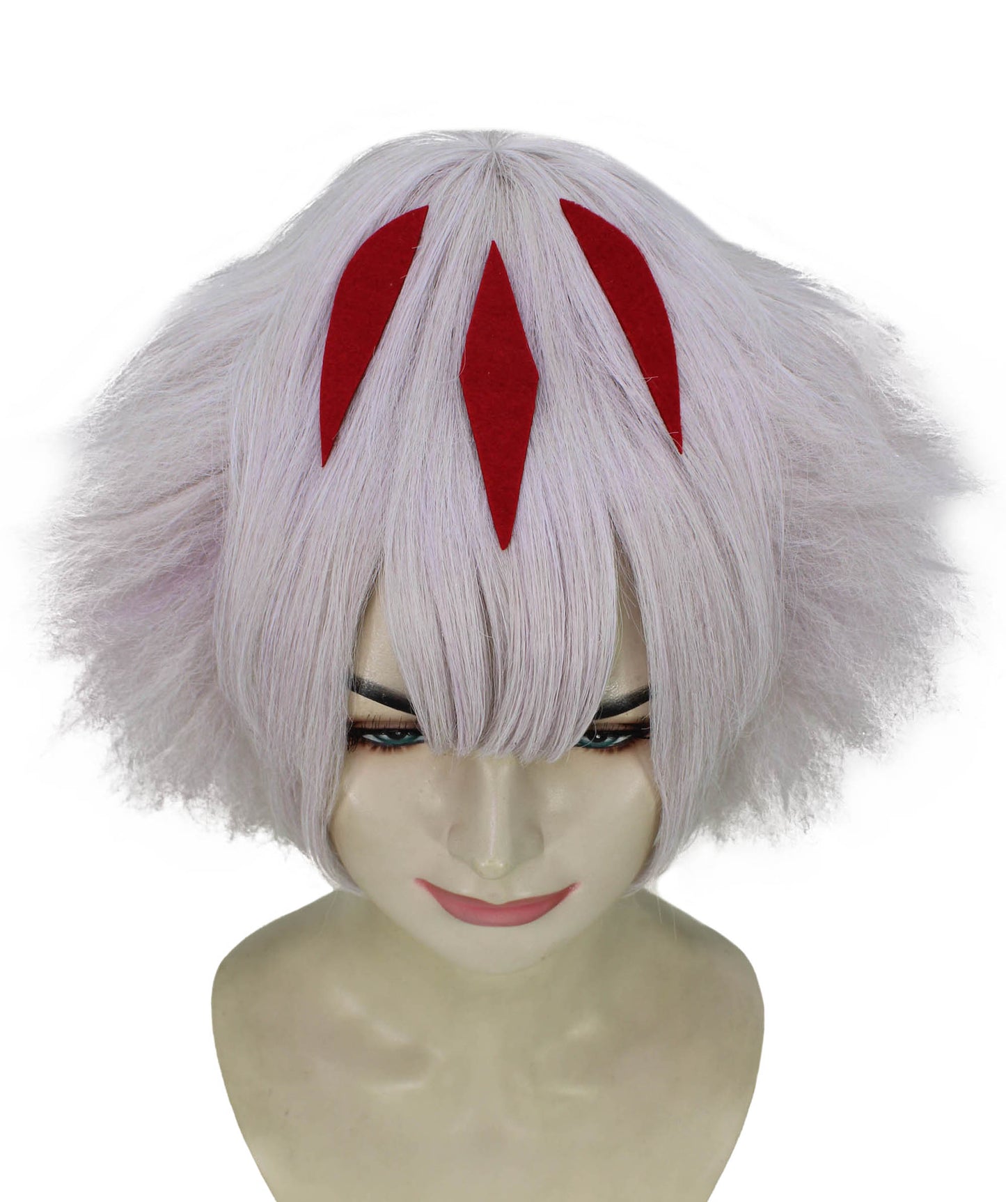 女性用 H-6250 プリンセス グレー ふわふわ ウィッグ コスプレ ウィッグ 難燃性 合成繊維