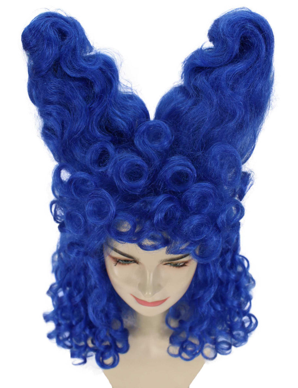 Wigs2you ハロウィンパーティ プレミアムレディース RuPaul Drag Race 青いカーリーハートアップドウィッグ H-5720