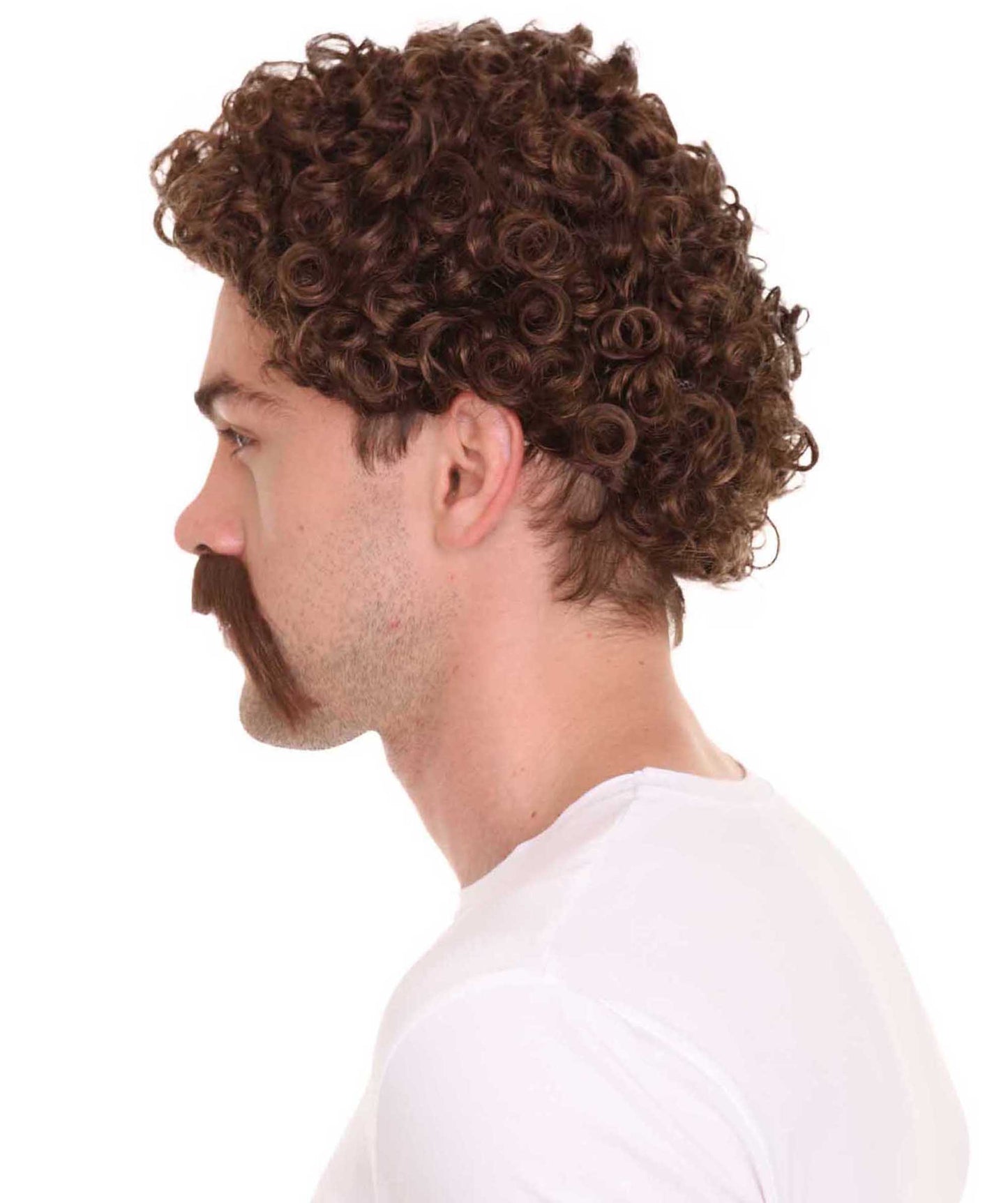 Wigs2you ハロウィン パーティー プレミアム メンズ H-639 ショート ブラウンカラー メンズウィッグ