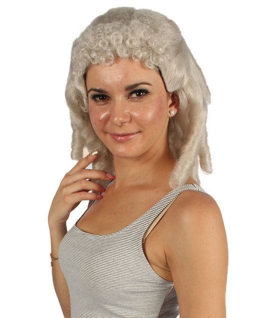 ハロウィンパーティ プレミアム H-4445 植民地時代のレディース ブロンドヒストリカルウィッグ