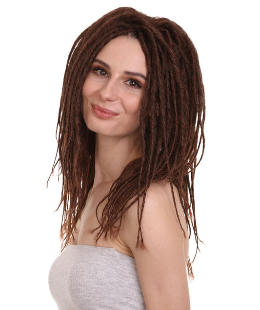 Wigs2youハロウィンパーティープレミアムレディースH-1967 美しい見た目のラスタスタイルオンブレブラウンドレッドロックウィッグ