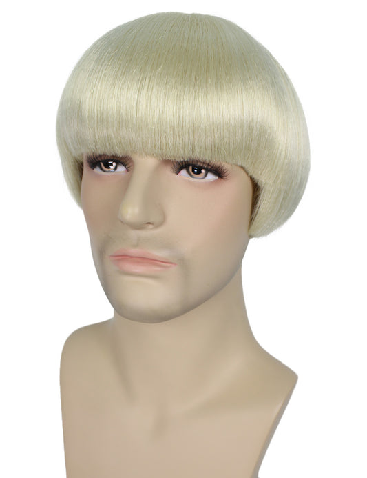 ハロウィンパーティ プレミアムメンズ H-5539 ショートボブ アーシェイク オルタナティブラッパーウィッグ 合成繊維の髪