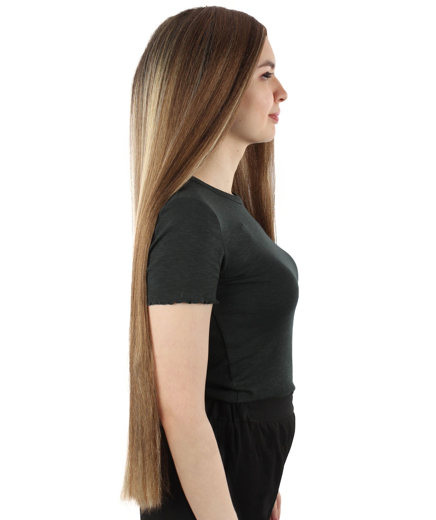 女性 36インチ 超長いウィッグ ミックスブロンド H-5379_21 バングなし コスプレ衣装の髪ウィッグ