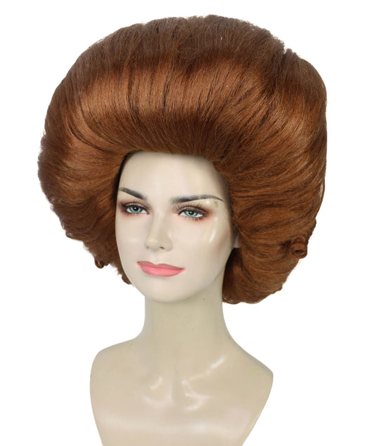 プレミアムレディースH-5935 ブラウンロココウィッグ ハロウィンに最適 難燃性合成繊維