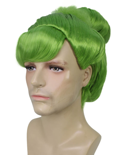 メンズ H-6174_11 ディッキー コスプレ グリーン ウィッグ ハロウィンに最適 難燃性合成繊維