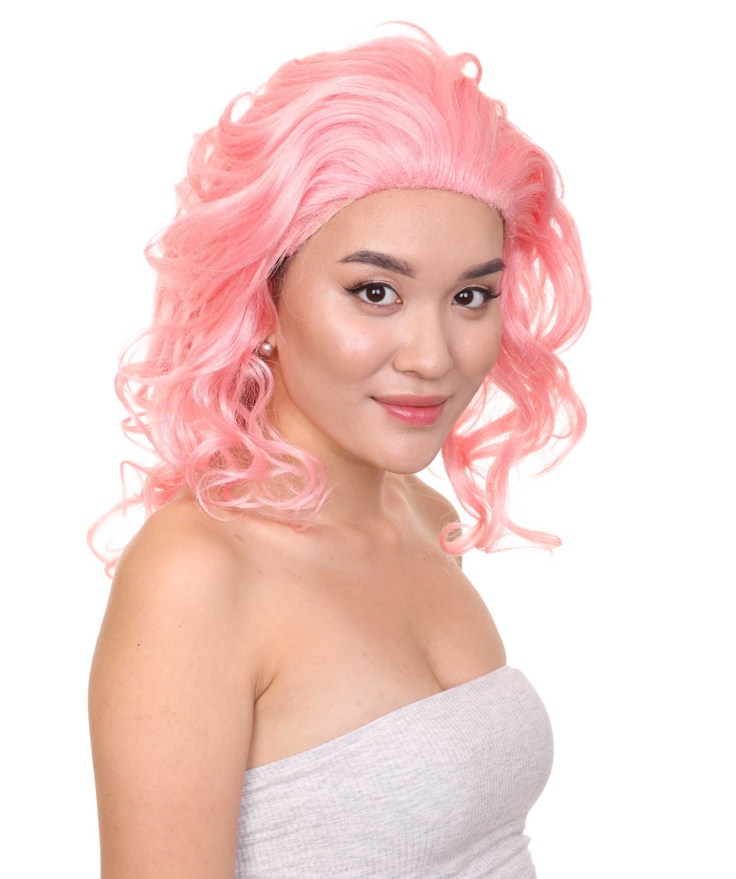 ハロウィンパーティープレミアムレディース H-2574 ブロンドプリンセスウィッグ 女性の美しさを受け入れる