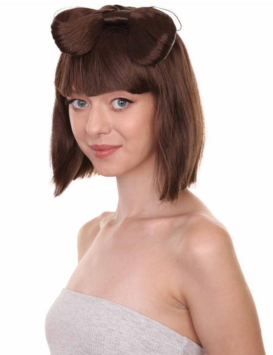 Wigs2you ハロウィンパーティープレミアムレディース H-1676 着け心地が良い とても快適 ダークブラウン バタフライウィッグ