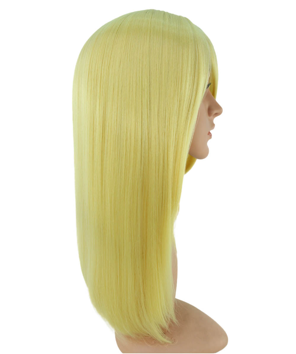 レディースファッション C-054 ロングストレート C-プラチナブロンド コスプレヒートスタイラブルウィッグ