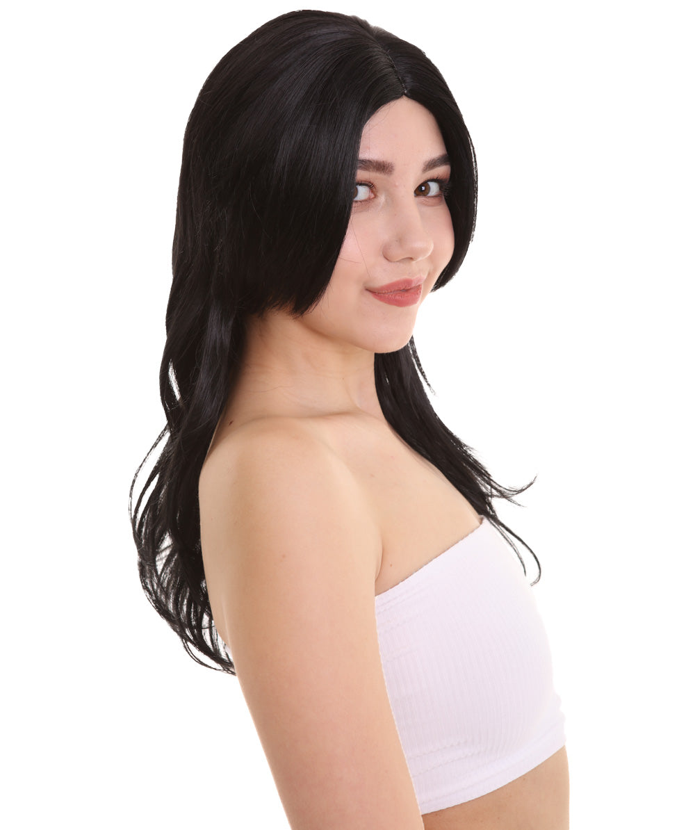 Wigs2you ハロウィンパーティープレミアム H-947 3レイヤーのパーティーガールウィッグ ブラックカラー