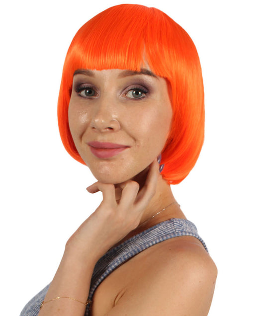 Wigs2you ハロウィンとパーティープレミアムレディース H-502 クラシックフラッパー ネオンオレンジ
