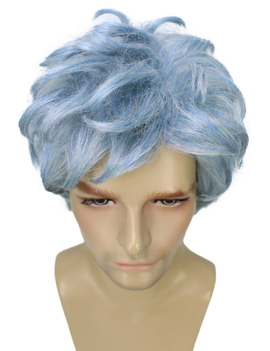 メンズ H-5626 (11インチ) ミディアムレングス ストレート ハロウィンコスプレ ヒーローヴィラン ウィッグ 合成ソフトファイバーヘア