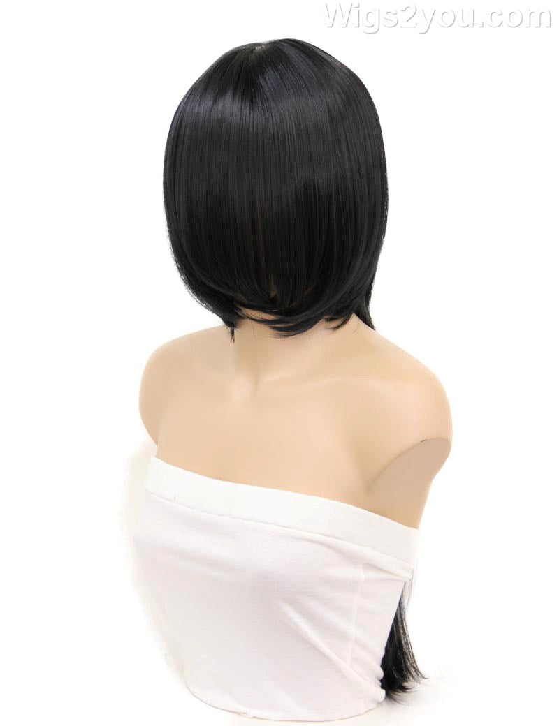 レディースファッション C-046 ロングストレート C-ブラック コスプレ ヒートスタイルウィッグ