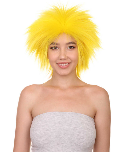 Wigs2you ハロウィンパーティープレミアムレディース H-1685 着け心地が良い とても快適 ファンキーパンク イエローウィッグ