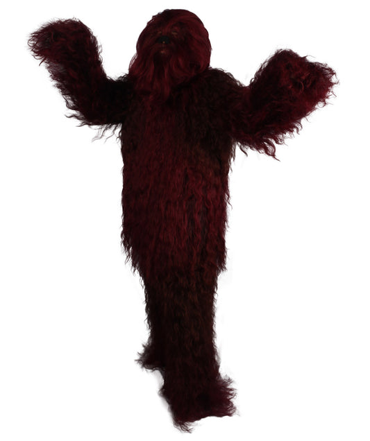 ユニセックス JCP-209_6 ヘアリー ウォリアー エイプ ミリタリー リーダー レジスタンス ファイター バーガンディ コスプレ コスチュームとウィッグ バンドル