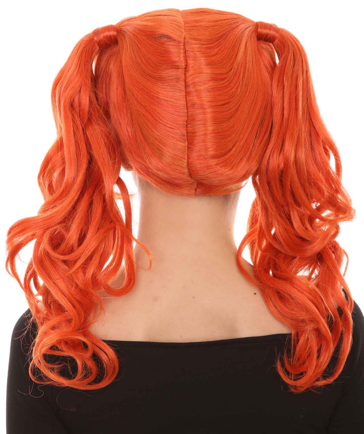 Wigs2you ハロウィンパーティー プレミアム レディース H-734 ドリー ピグテールウィッグ オレンジ色