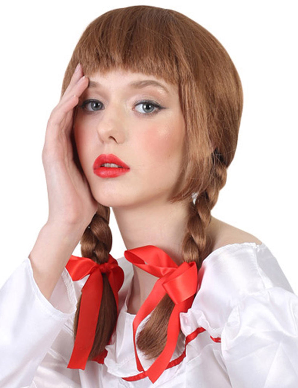 Wigs2you ハロウィンパーティープレミアムレディース H-1463 美しいルックを手に入れよう!独占!コスプレウィッグ アナベルムービースタイル