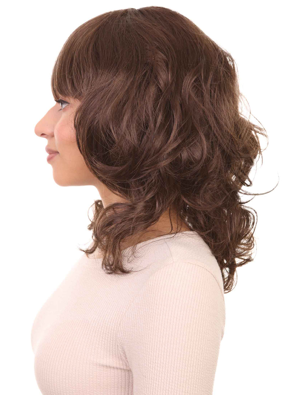 Wigs2you ハロウィンパーティープレミアムレディース H-548 ウェービーブラウン "Chic" ウィッグ