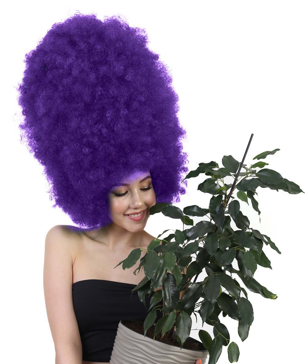 Wigs2you ハロウィンパーティ プレミアムレディース H-2011 着用しやすい 超巨大 バイオレット アフロウィッグ スタイルを大きくする