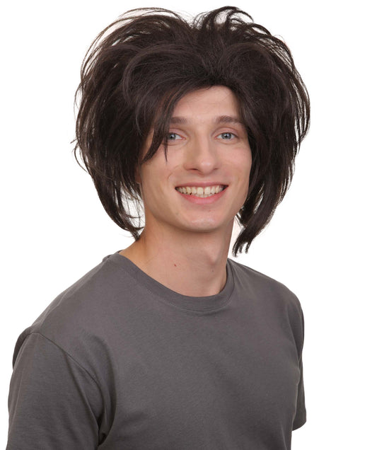 メンズ H-6033 ホラーコメディ ゾンビキャラクター ボサボサヘアウィッグ 不燃性合成繊維 ハロウィンウィッグ