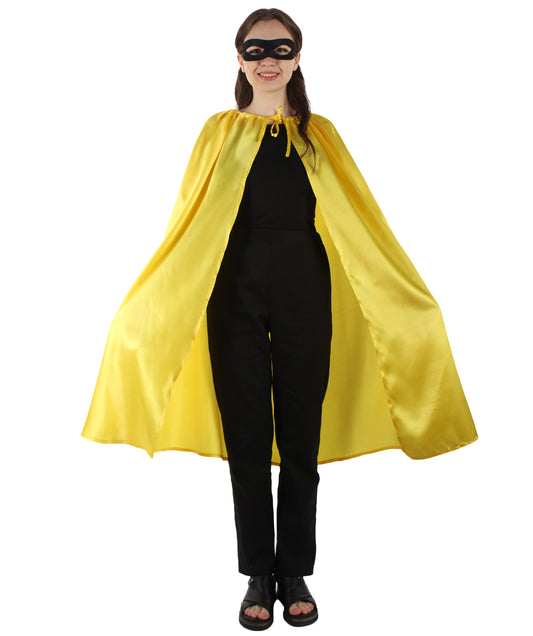 大人用女性の JCO-221_2 スーパーヒーローゴールドケープ&マスクセット カートゥーン ハロウィンコスチューム