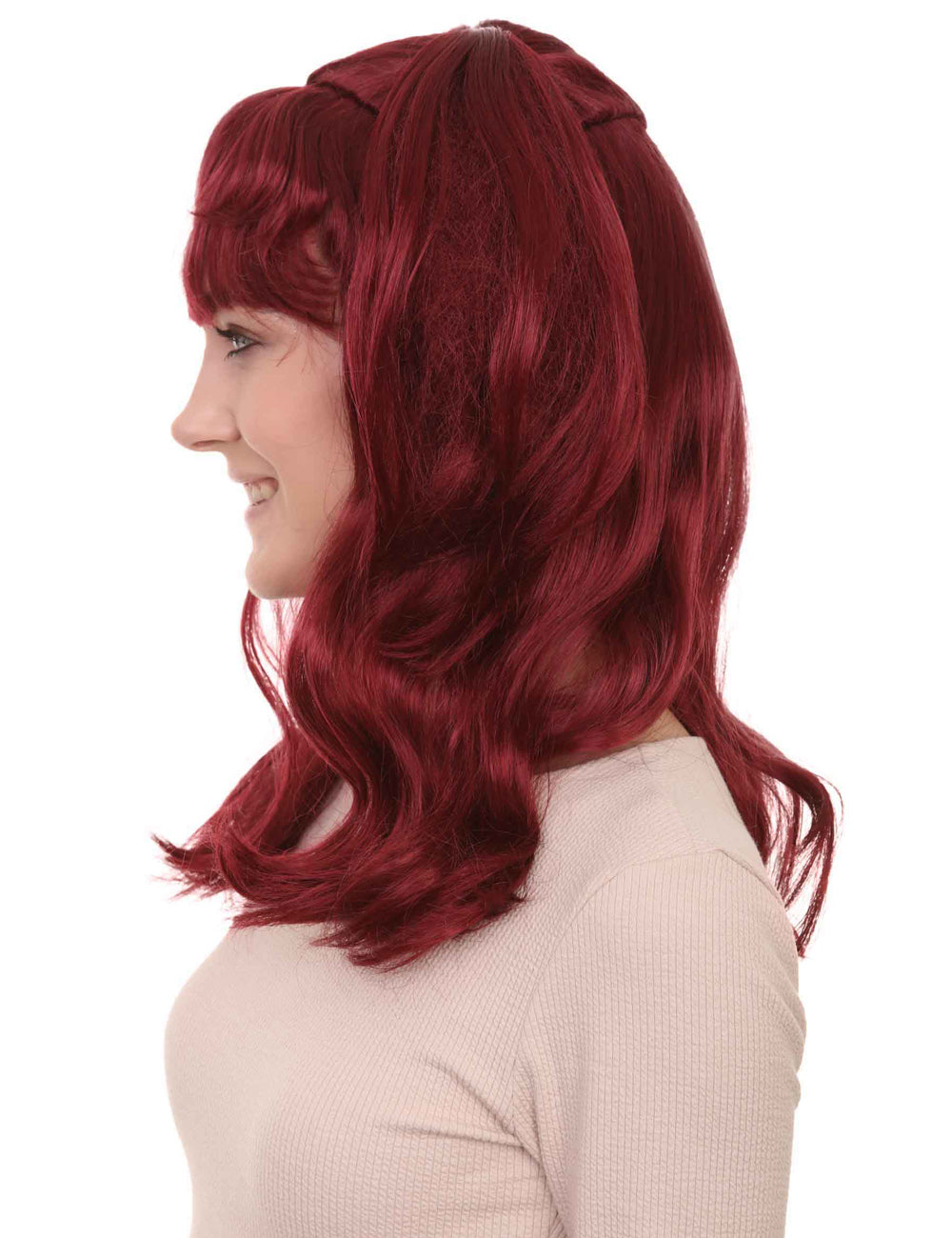 Wigs2you ハロウィンパーティープレミアム レディース H-771 バナナエンジェルウィッグ バーガンディカラー