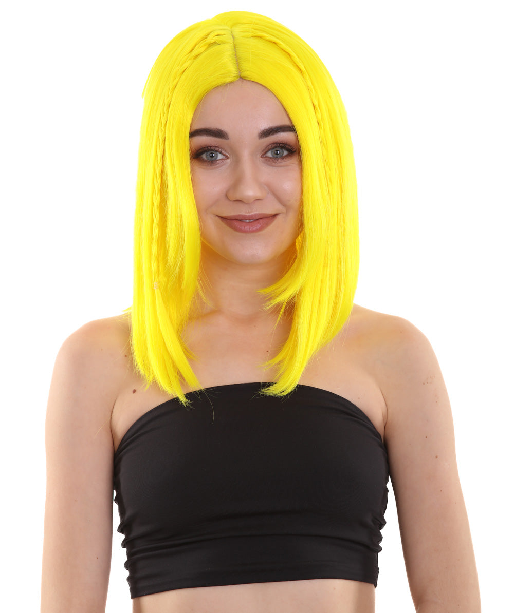 Wigs2you ハロウィンパーティープレミアム レディース H-920 スワンプクイーンウィッグ ネオンイエロー色