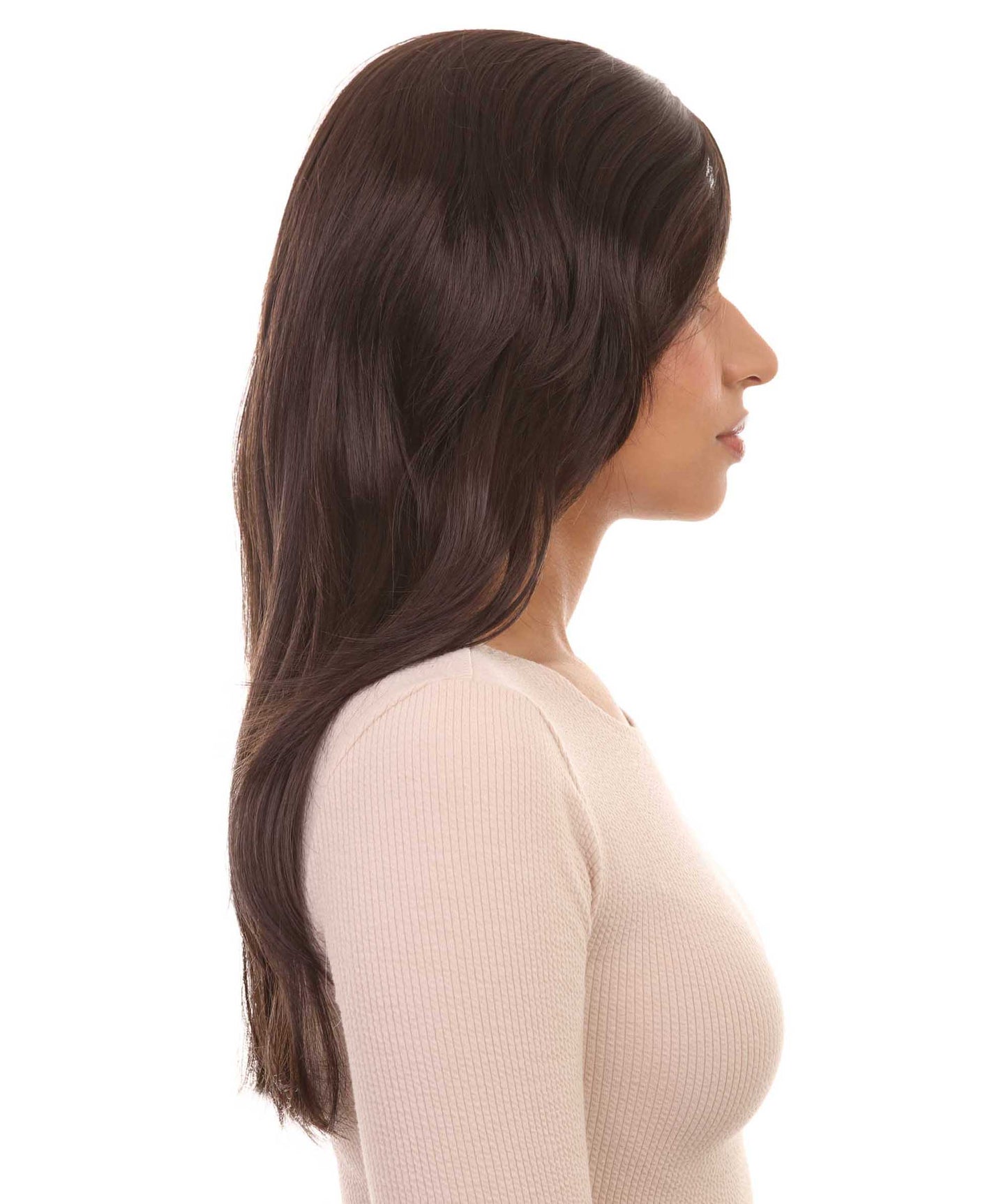 Wigs2you ハロウィンパーティープレミアム H-959 3レイヤーのパーティーガールウィッグ ダークブラウン色