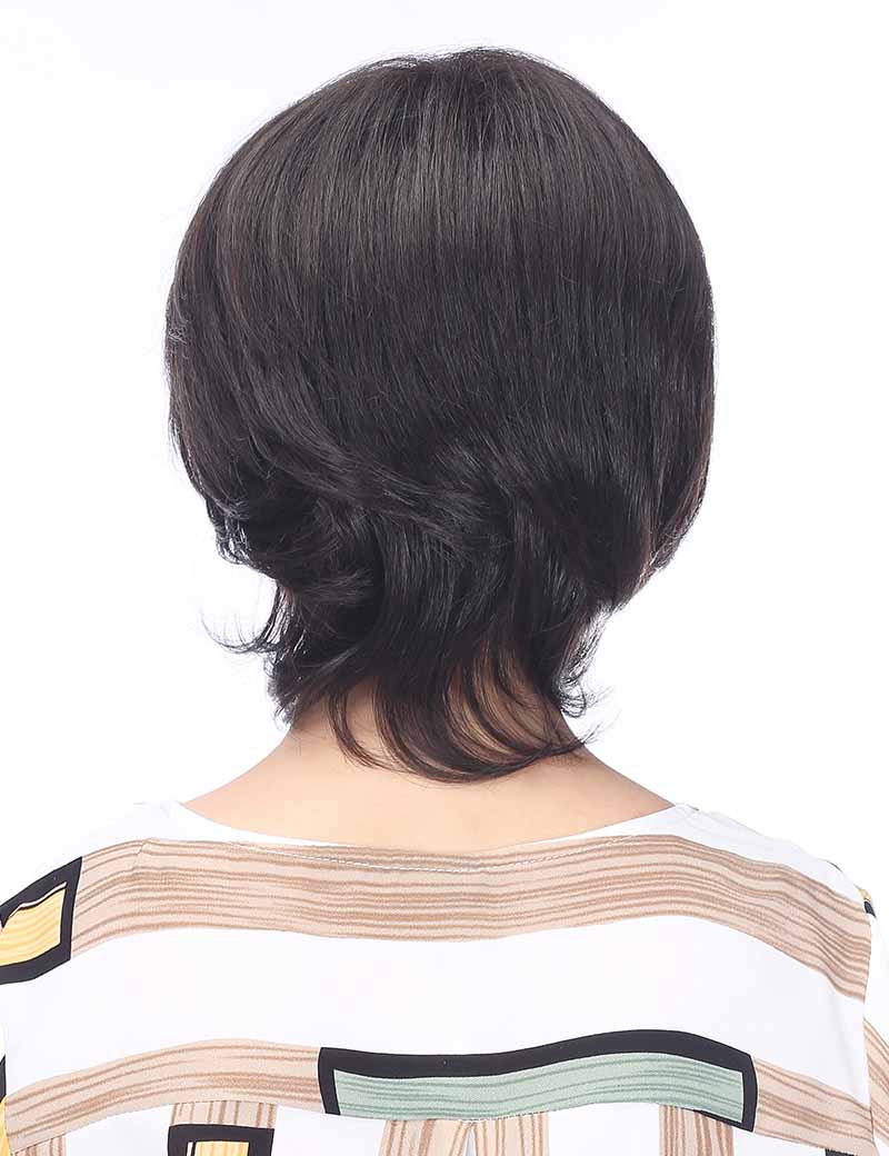 Mrs Styles 中長さ HHB-061 ストレート ヒューマンヘアブレンド パーフェクション ボリュームとカバレッジのため