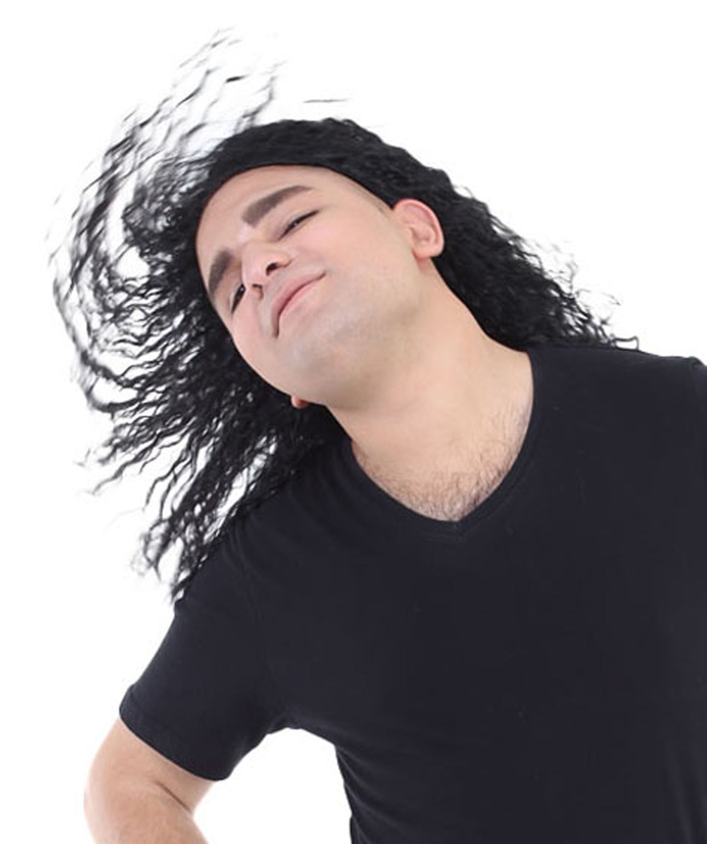 Wigs2you ハロウィンパーティープレミアム メンズ H-619 マウイウィッグ モアナ ブラックカラー