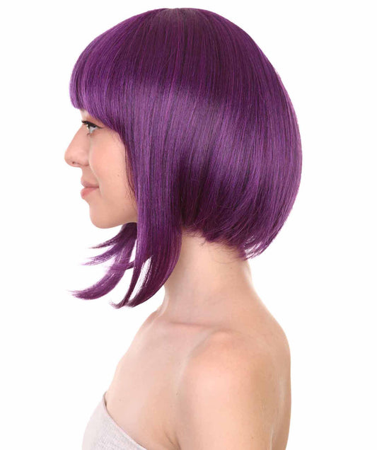ハロウィンパーティープレミアムレディ H-5446 京香耳郎 アニメコスプレウィッグ パープル