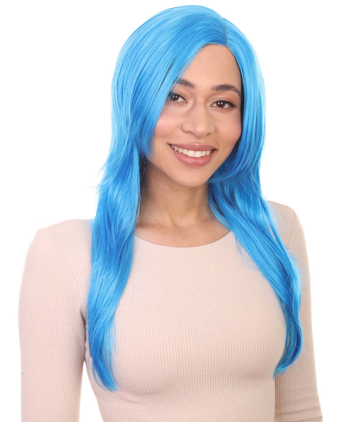 Wigs2you ハロウィンパーティープレミアム H-937 3レイヤーのパーティーガールウィッグ ロイヤルブルー色