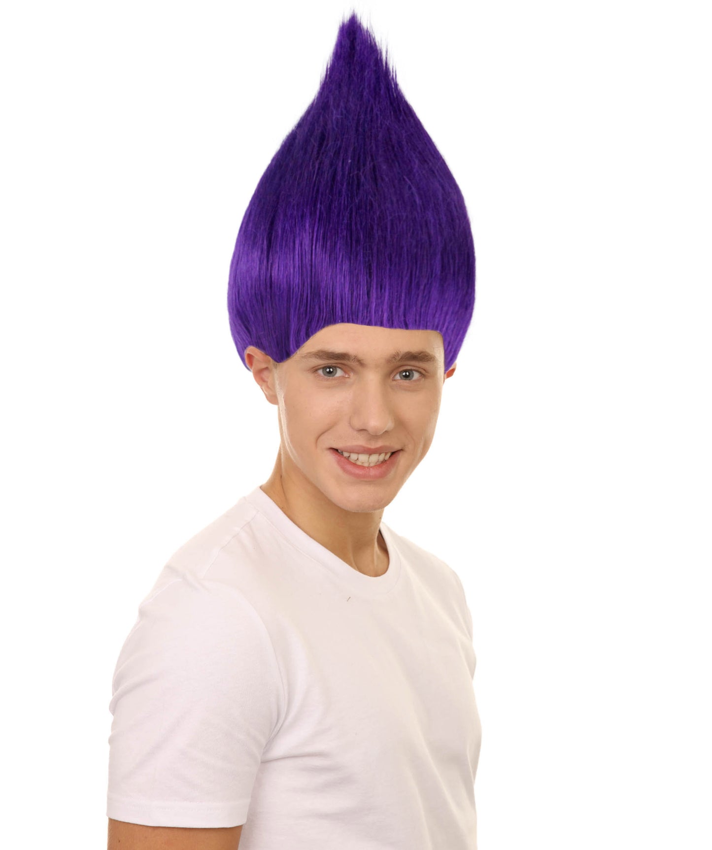 Wigs2you ハロウィン パーティー プレミアム メンズ H-623 トロールズ ウィッグ パープル色