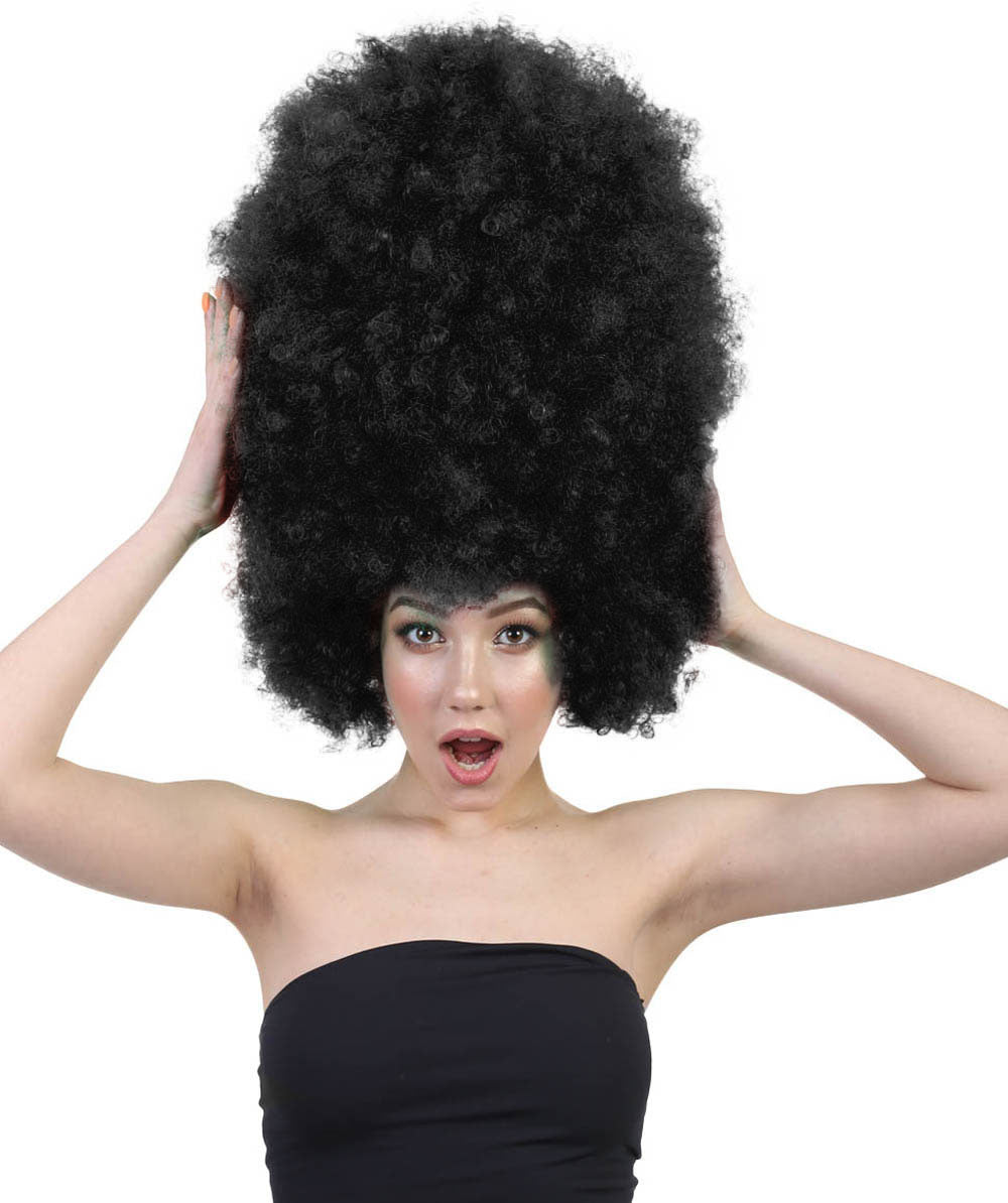 Wigs2you.com レディース ウィッグ ブラック 超特大アフロ ハロウィン・仮装・パーティー用 合成繊維 耐熱仕様 ボリューム満点 H-2019