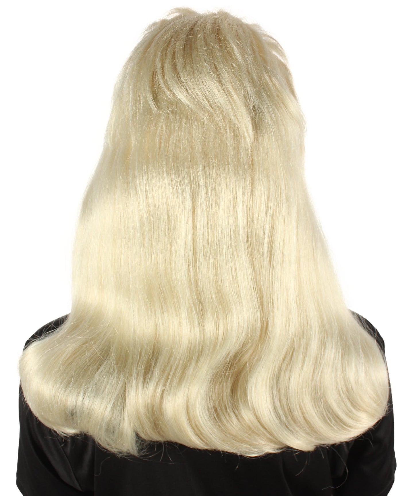 ハロウィンパーティプレミアムレディース H-5748 ヴィンテージカーリー60年代ヘアスタイルブロンド前髪付きウィッグ