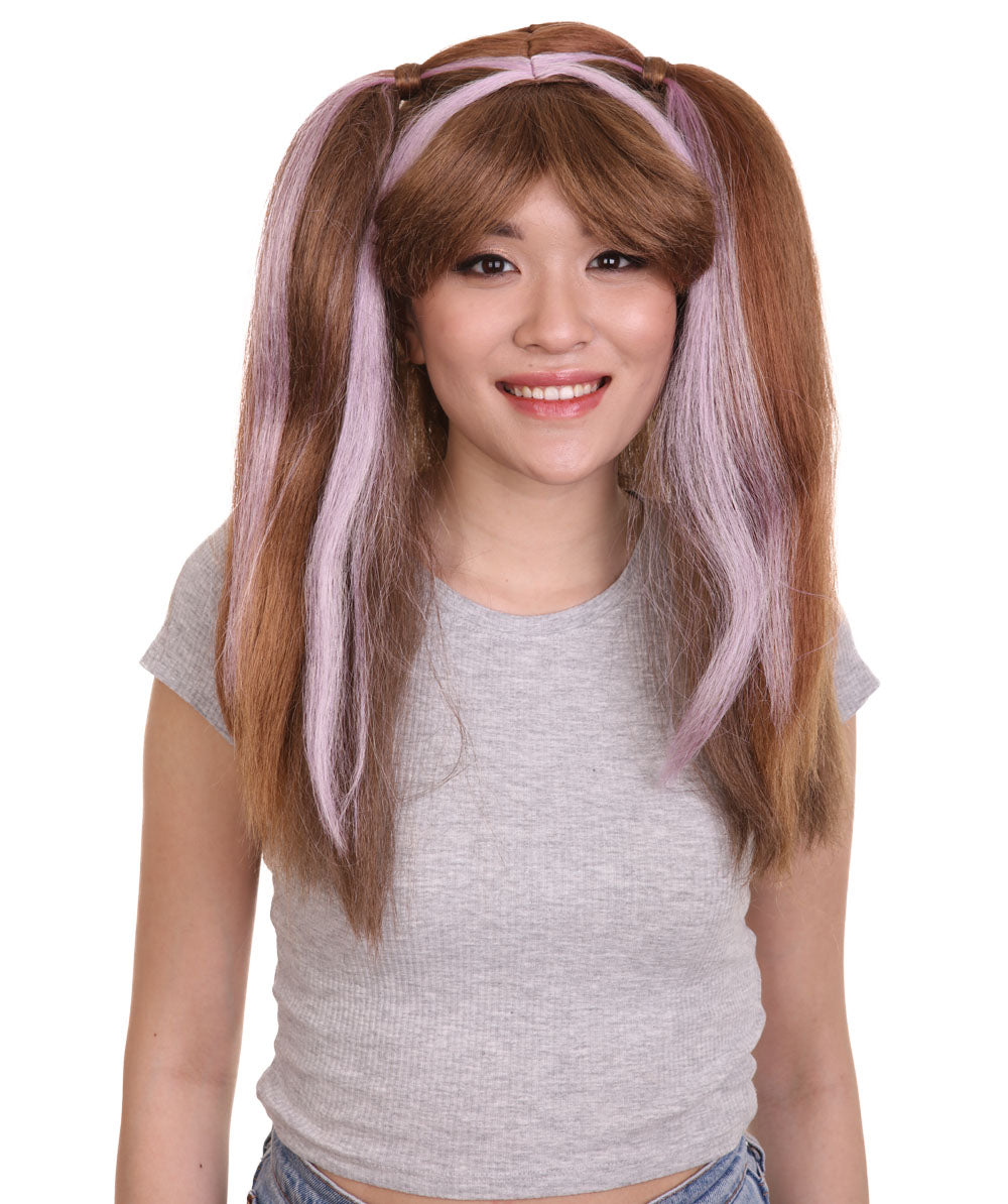 ヴァイオレットクラウンレディースウィッグ H-3210 セクシーコスプレパーティーハロウィンウィッグ プレミアム通気性のキャップレスキャップ